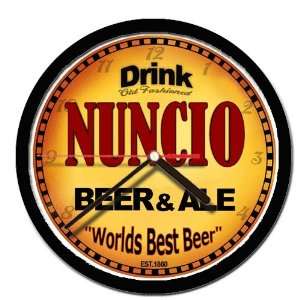  NUNCIO beer and ale cerveza wall clock 