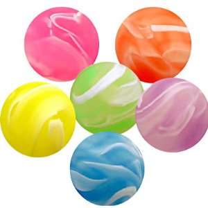  Marble Design Rubber Superballs 27mm   Lot of 12 