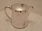   STYLE 2.5 PT.SILVER PLATED TEA/COFFEE POT STAMPED BROOKLANDS HOTEL