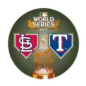  MLB 2011 World Series Dueling Round Decal Sports 