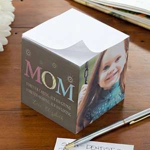    Personalized Photo Notepad Cube for Mom   3 Photos