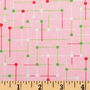   Zoo Babies Push Pin Pink Fabric By The Yard Arts, Crafts & Sewing