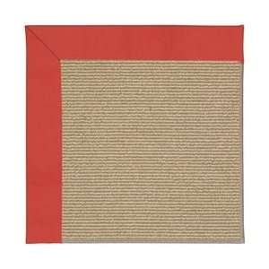  Capel Zoe Sisal 1995 Sunset Red Rectangle   8 x 8 Square 