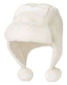 GYMBOREE Sugarplum Sparkle White Fur Hat 0 12 24 NWT  