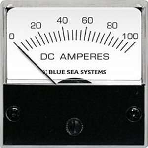   8250 DC Analog Micro Ammeter   2 Face, 0 100 Amperes DC Electronics