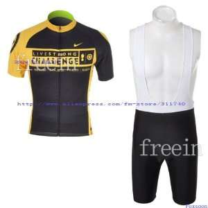 com 2010 livestrongs short sleeve cycling jerseys and bib shorts set 
