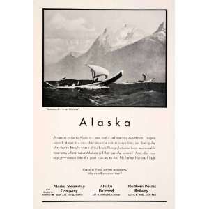  1932 Ad Alaska Summer Steamship Cruise Northern Pacific 