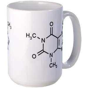Caffeine Molecule Chemistry Large Mug by   