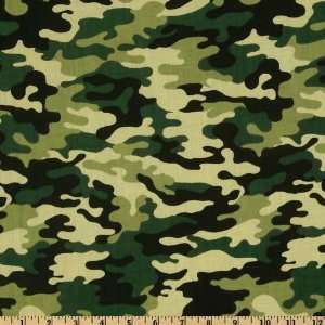  44 Wide Camo Small Green Fabric By The Yard Arts 