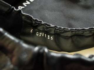  ™ Black Lambskin Leather Ballerina Flats 39/8M (Spring Summer 2012