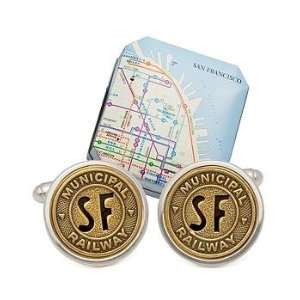  sterling subway cuff links   san francisco Jewelry