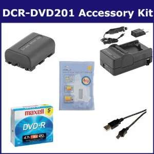  Sony DCR DVD201 Camcorder Accessory Kit includes 638002 Tape 