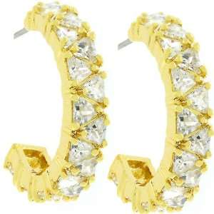  Trillion Cut Hoop Fashion Jewelry Earrings Jewelry