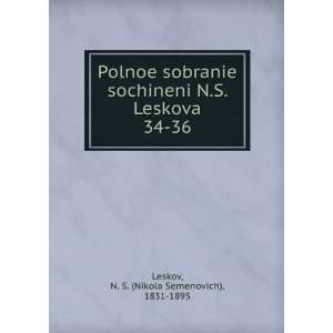   Russian language) N. S. (Nikola Semenovich), 1831 1895 Leskov Books