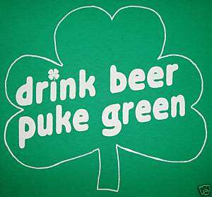 XL st patricks ireland funny irish day green t shirt  