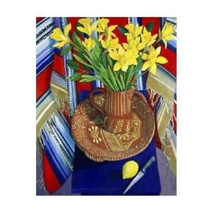  Daffodils and Lemon by Isy Ochoa. Size 17.02 inches width 