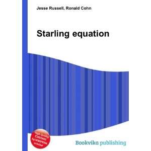 Starling equation Ronald Cohn Jesse Russell Books