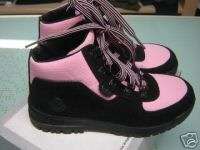 BN G Unit Reebok Black/Pink Leather Boots Sm Girls 5  