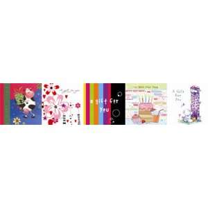   Wholesale Price   Pack of 50 cards in 5 different designs with 10 for