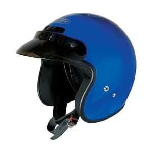  Gmax GM2 Open Face Motorcycle Helmet BLUE XS Automotive