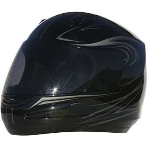 GMAX GM48 Derk Mens Street Racing Motorcycle Helmet   Gloss Black 