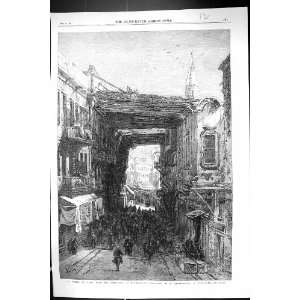  1867 Street Scene Cairo Egypt Art Exhibition Hilldebrandt 