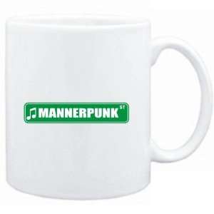  Mug White  Mannerpunk STREET SIGN  Music Sports 