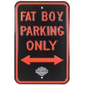    Harley Davidson® Fat Boy Parking Street Sign