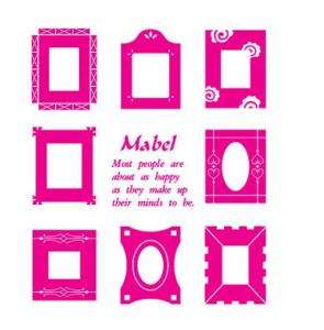 Wall Decor Decal Sticker Removable Vinyl photo frame  