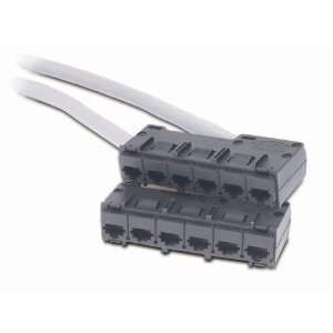  Apc Data Distribution Cable, CAT5E UTP Cmr Gray, 6XRJ 45 