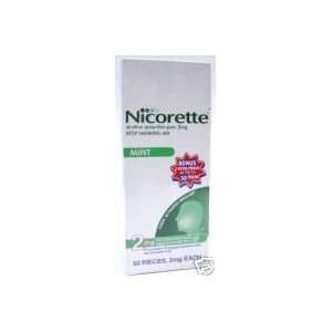  Nicorette Stop Smoking Aid Gum 2mg Mint, 50 pieces Health 