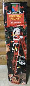 Vintage 1995 Stepping Mickey Mouse Mr. Christmas  Ladder Lights 