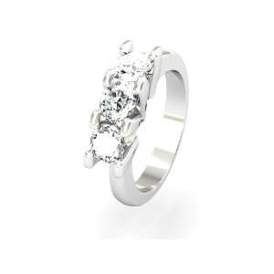  18Carati Trilogy ring 0.75 ct.   TR0010 5 Jewelry