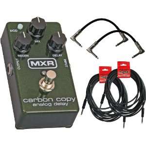 MXR M169 Carbon Copy Analog Delay with 4 Free Cables 