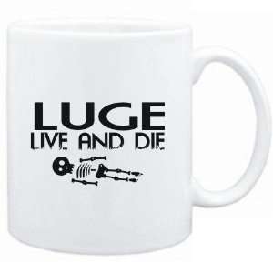  Mug White  Luge  LIVE AND DIE  Sports Sports 