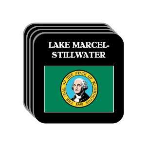 US State Flag   LAKE MARCEL STILLWATER, Washington (WA) Set of 4 Mini 