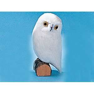  5 White Owl Furry Animal Figurine Toys & Games