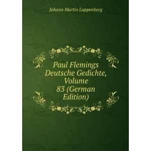   Gedichte, Volume 83 (German Edition) Johann Martin Lappenberg Books