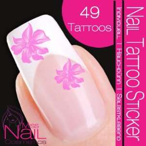 Nail Tattoo Sticker Blossom / Flower   rose Beauty