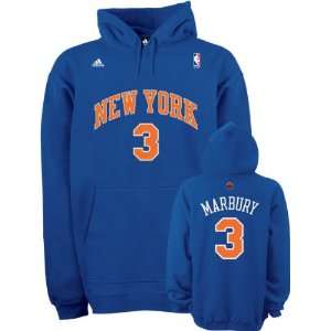 Stephon Marbury Adidas Hooded Fleece New York Knicks Sweatshirt 