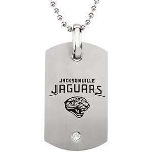 Stainless Steel Jacksonville Jaguars Logo Dog Tag Necklace 