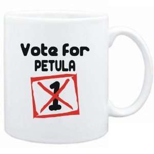  Mug White  Vote for Petula  Female Names Sports 