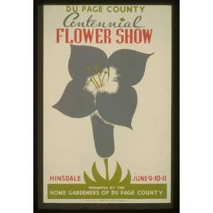 Photo Du Page County centennial flower show 1936 