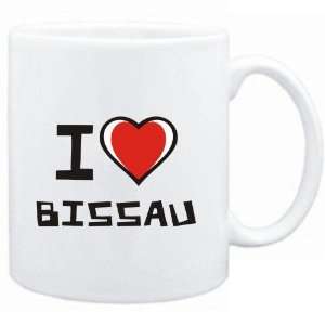 Mug White I love Bissau  Capitals 