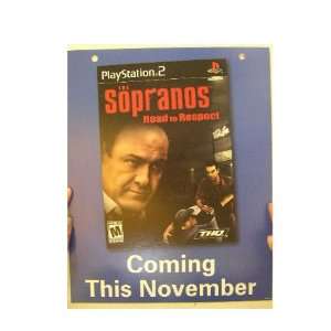   The Sopranos Mobile Poster Play Station 2 Video Game 