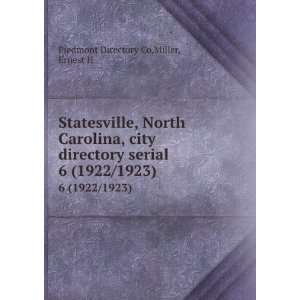  Statesville, North Carolina, city directory serial. 6 