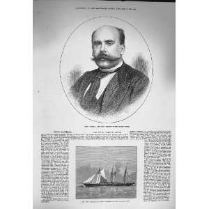  1873 Senor Castelar Spanish Cortes Yacht Deerhound