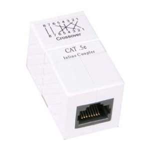  SF Cable, CAT5e RJ45 Inline Crossover Coupler White 