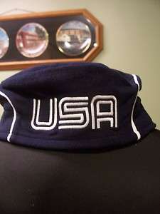 Roots USA Olympic Torino 2006 Large Beret Hat Cap  