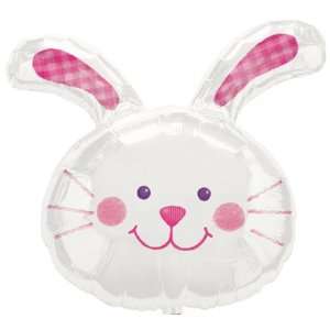  Easter White Bunny Hug Head Jumbo Foil Balloon Health 